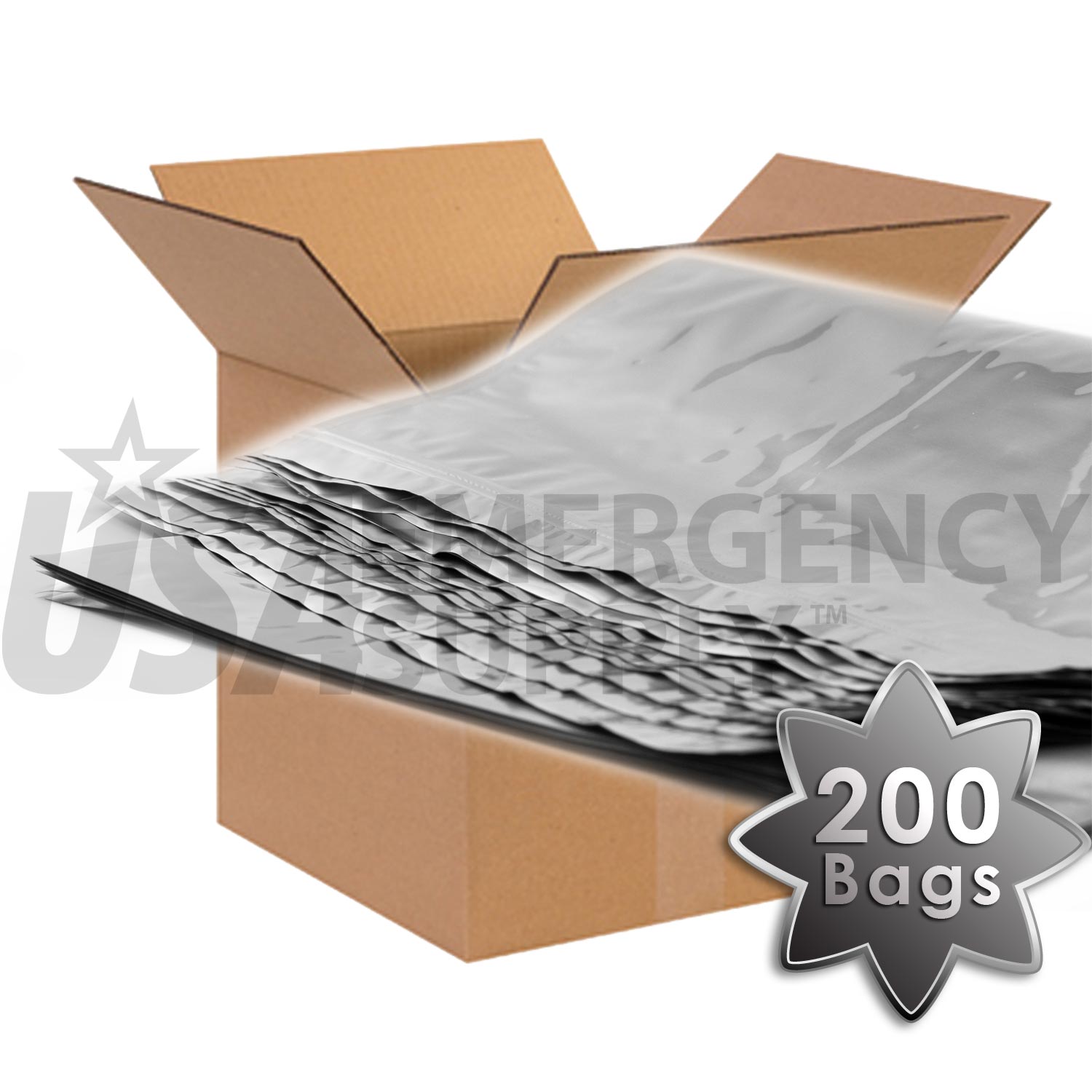 50 X 2 Gallon Ziplock Mylar Bags — Canadian Preparedness