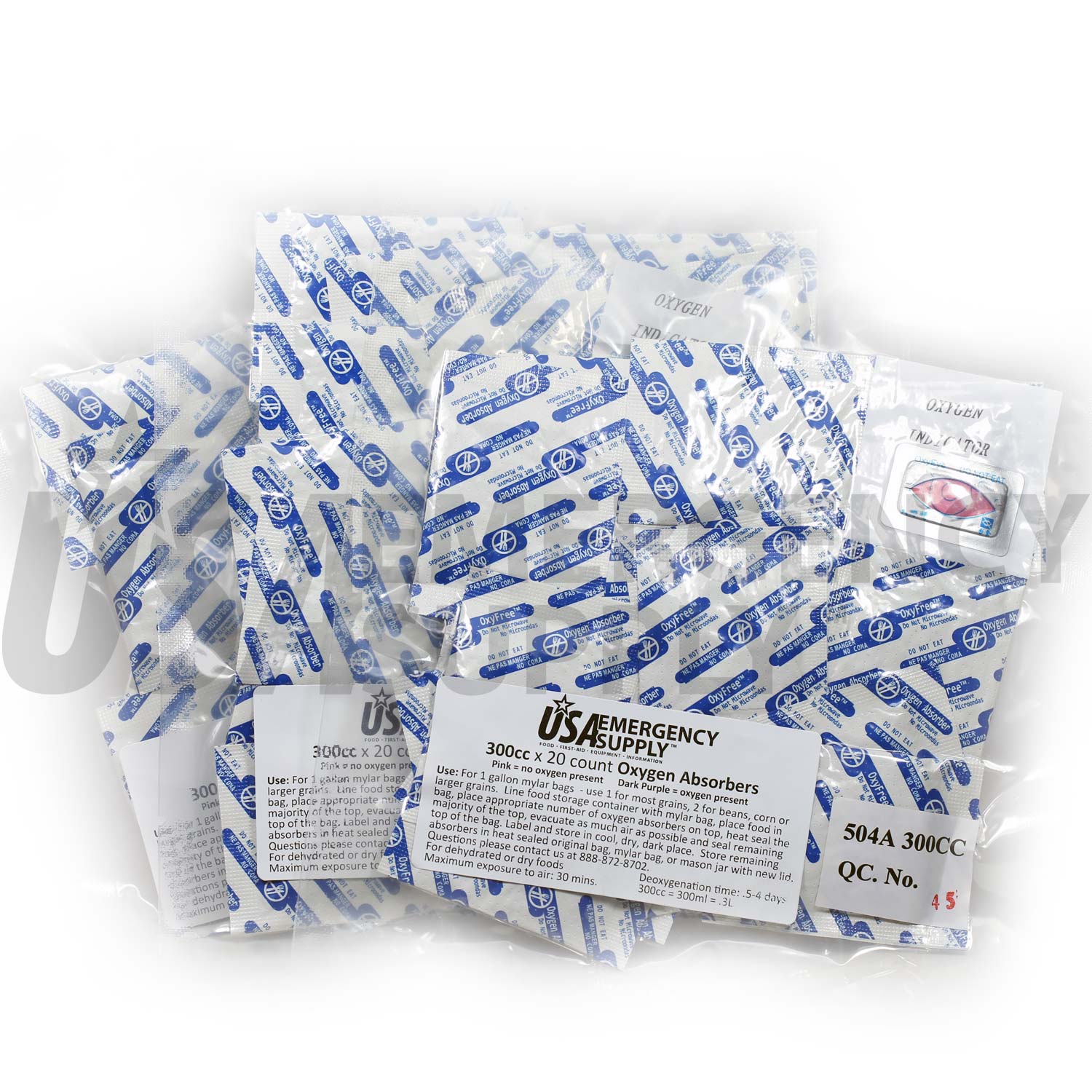 Oxygen Absorbers 300cc | USA Emergency Supply