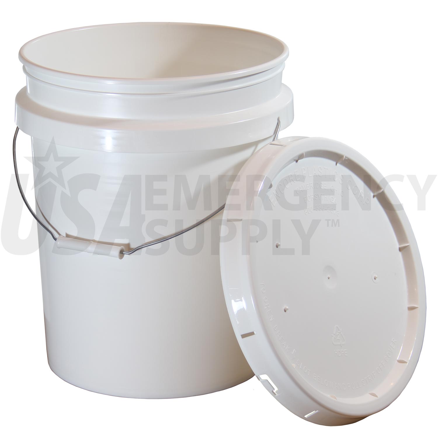 5 gallon buckets with lids for sale