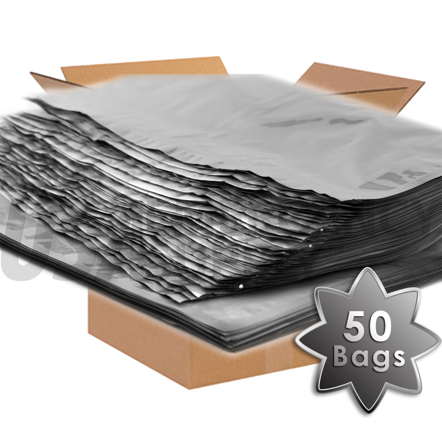 Gallon 5 Mil Heavy Duty Mylar Bags and Oxygen Absorbers 50 Qty