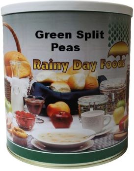 Split Peas - Dehydrated Split Green Peas 6 x #10 cans