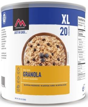 Mountain House - Granola w/Blueberries & Milk #10 can (20 svg)